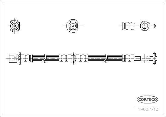 Corteco 19032713 - Flessibile del freno www.autoricambit.com