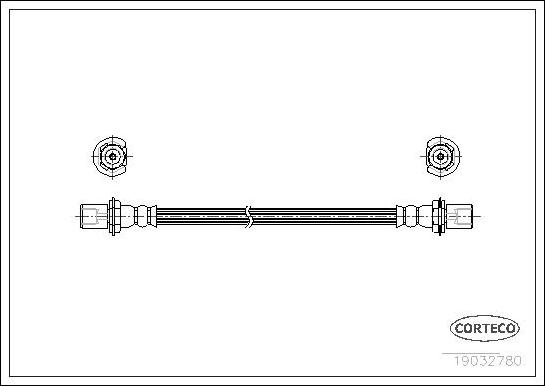 Corteco 19032780 - Flessibile del freno www.autoricambit.com