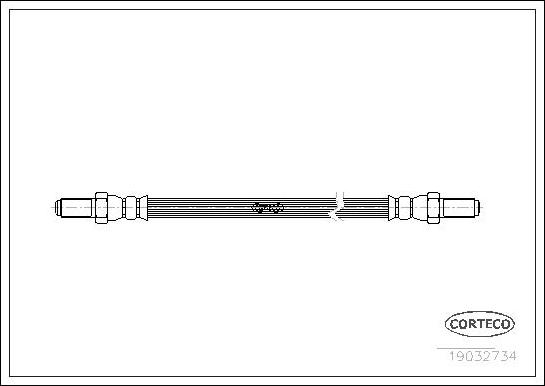 Corteco 19032734 - Flessibile del freno www.autoricambit.com