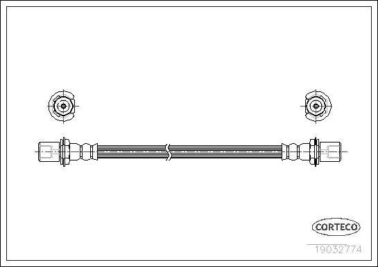 Corteco 19032774 - Flessibile del freno www.autoricambit.com