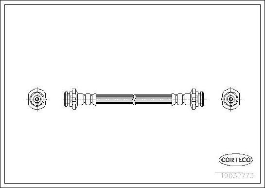 Corteco 19032773 - Flessibile del freno www.autoricambit.com