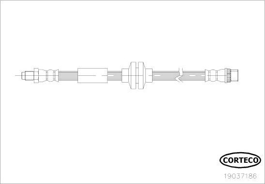 Corteco 19037186 - Flessibile del freno www.autoricambit.com