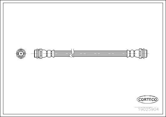 Corteco 19025904 - Flessibile del freno www.autoricambit.com