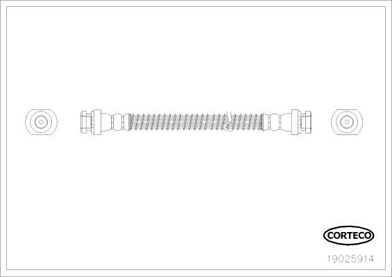 Corteco 19025914 - Flessibile del freno www.autoricambit.com