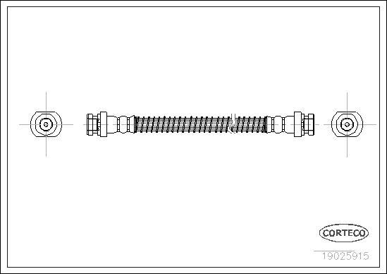 Corteco 19025915 - Flessibile del freno www.autoricambit.com