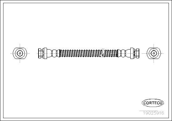 Corteco 19025916 - Flessibile del freno www.autoricambit.com