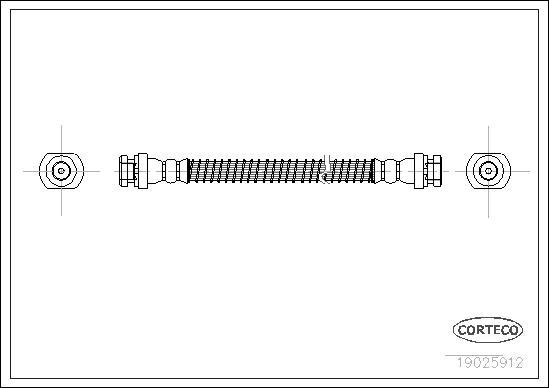 Corteco 19025912 - Flessibile del freno www.autoricambit.com