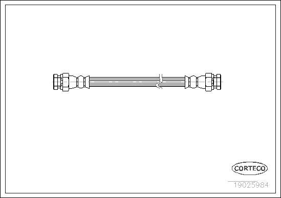 Corteco 19025984 - Flessibile del freno www.autoricambit.com