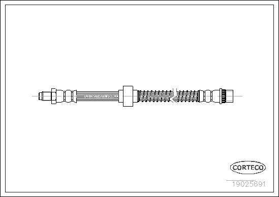 Corteco 19025691 - Flessibile del freno www.autoricambit.com