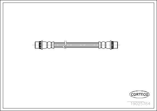 Corteco 19025764 - Flessibile del freno www.autoricambit.com