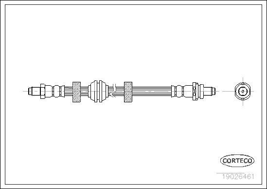 Corteco 19026461 - Flessibile del freno www.autoricambit.com