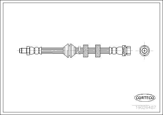 Corteco 19026487 - Flessibile del freno www.autoricambit.com