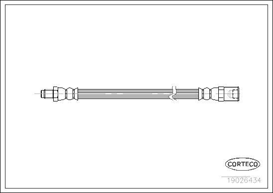 Corteco 19026434 - Flessibile del freno www.autoricambit.com