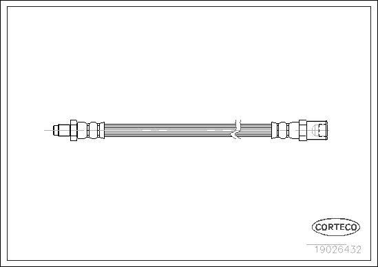 Corteco 19026432 - Flessibile del freno www.autoricambit.com