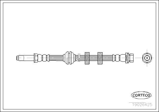 Corteco 19026425 - Flessibile del freno www.autoricambit.com