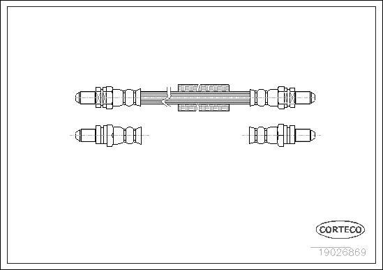 Corteco 19026869 - Flessibile del freno www.autoricambit.com