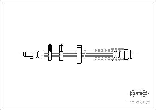 Corteco 19026350 - Flessibile del freno www.autoricambit.com