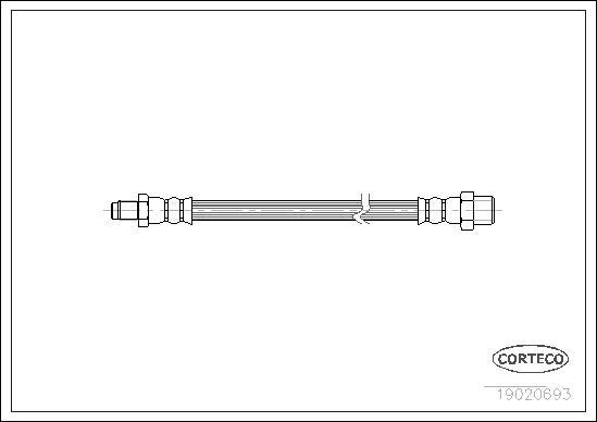 Corteco 19020693 - Flessibile del freno www.autoricambit.com