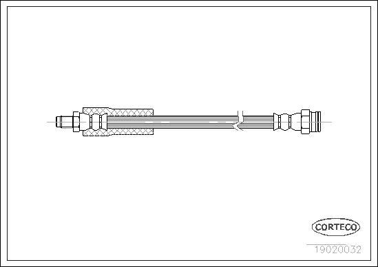 Corteco 19020032 - Flessibile del freno www.autoricambit.com