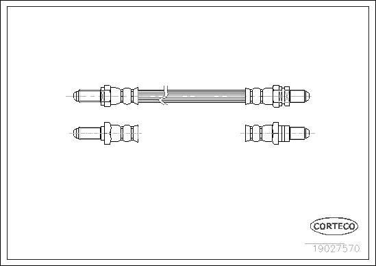 Corteco 19027570 - Flessibile del freno www.autoricambit.com