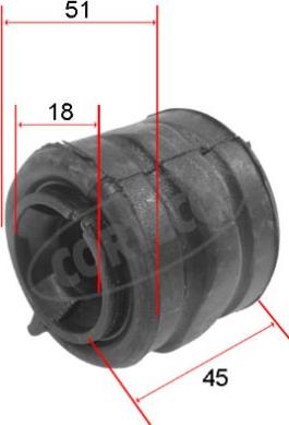 Corteco 80000096 - Bronzina cuscinetto, Barra stabilizzatrice www.autoricambit.com