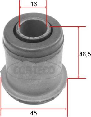 Corteco 80000100 - Silent Block, Supporto Braccio Oscillante www.autoricambit.com