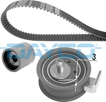 Dayco KTB443 - Kit cinghie dentate www.autoricambit.com