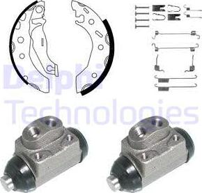 Delphi KP949 - Kit freno, freni a tamburo www.autoricambit.com