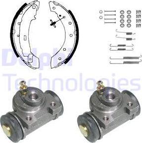 Delphi 951 - Kit freno, freni a tamburo www.autoricambit.com