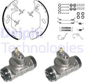 Delphi 953 - Kit freno, freni a tamburo www.autoricambit.com