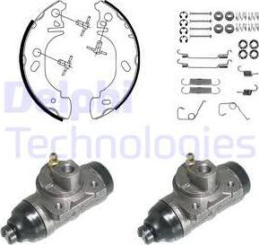 Delphi KP957 - Kit freno, freni a tamburo www.autoricambit.com