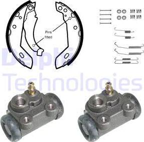 Delphi 963 - Kit freno, freni a tamburo www.autoricambit.com