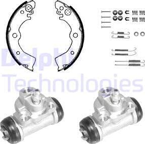 Delphi 916 - Kit freno, freni a tamburo www.autoricambit.com