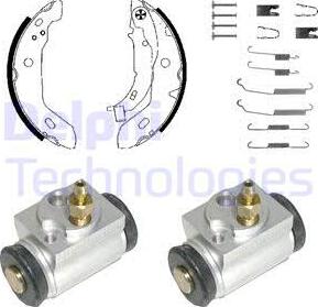 Delphi 984 - Kit freno, freni a tamburo www.autoricambit.com