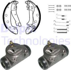 Delphi 988 - Kit freno, freni a tamburo www.autoricambit.com