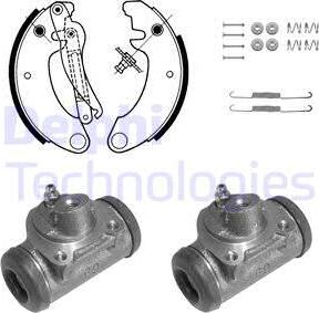 Delphi 682 - Kit freno, freni a tamburo www.autoricambit.com