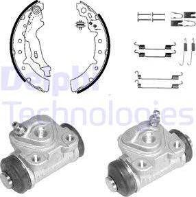 Delphi 1098 - Kit freno, freni a tamburo www.autoricambit.com