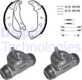 Delphi 1046 - Kit freno, freni a tamburo www.autoricambit.com