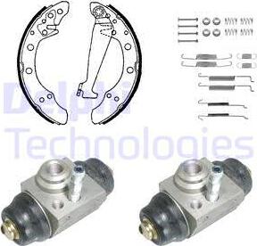 Delphi KP1059 - Kit freno, freni a tamburo www.autoricambit.com