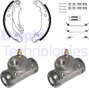 Delphi KP1060 - Kit freno, freni a tamburo www.autoricambit.com