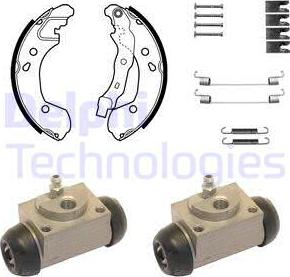 Delphi KP1086 - Kit freno, freni a tamburo www.autoricambit.com