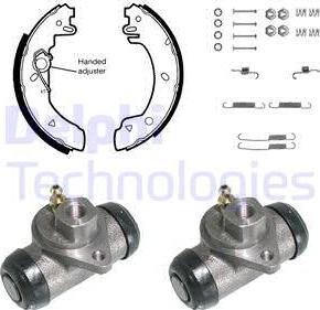 Delphi 817 - Kit freno, freni a tamburo www.autoricambit.com