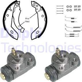 Delphi 833 - Kit freno, freni a tamburo www.autoricambit.com