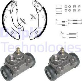 Delphi 837 - Kit freno, freni a tamburo www.autoricambit.com