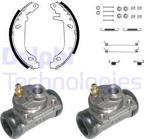 Delphi 823 - Kit freno, freni a tamburo www.autoricambit.com