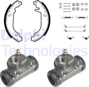 Delphi 827 - Kit freno, freni a tamburo www.autoricambit.com