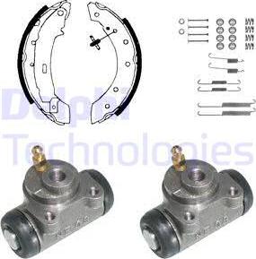 Delphi KP874 - Kit freno, freni a tamburo www.autoricambit.com