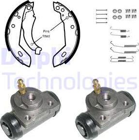 Delphi 872 - Kit freno, freni a tamburo www.autoricambit.com