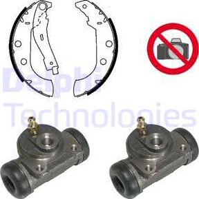 Delphi KP877 - Kit freno, freni a tamburo www.autoricambit.com