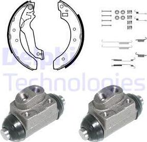 Delphi 741 - Kit freno, freni a tamburo www.autoricambit.com